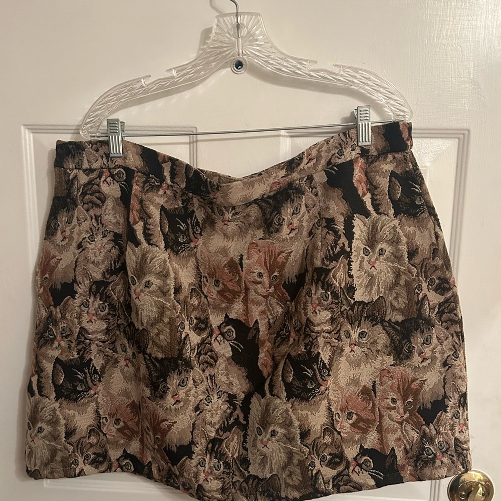 Cat Tapestry Skirt